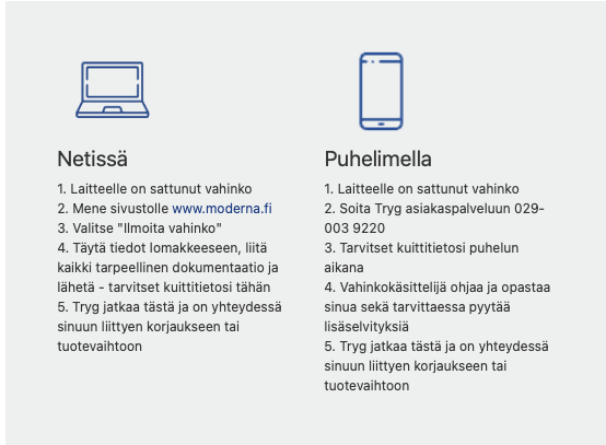 Jatkoturvan huolto-ohjeet