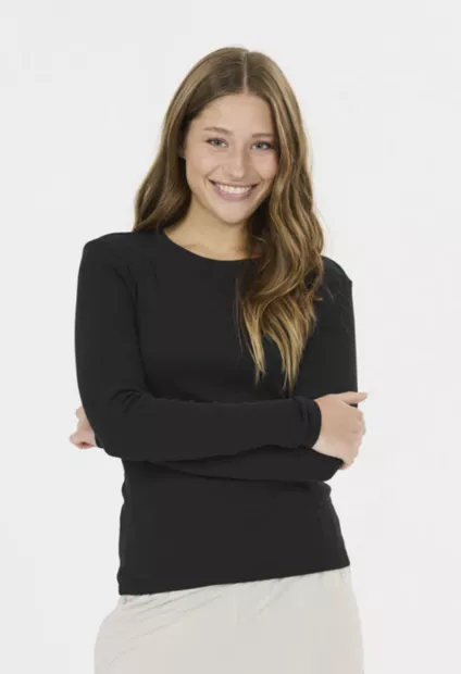 Athlecia Lenga W Rib L/S Tee - Naisten paidat - EA261340 - 2