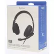 HAMA HS-USB300 V2 PC OFFICE OVER-EAR STEREO KUULOKKEET MUSTA - Langalliset kuulokkeet - 4047443471680 - 3