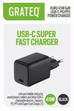 GRATEQ KURU VERKKOVIRTALATURI GAN PD/PPS USB-C 45W BLACK - Kaapelit ja laturit - 6438327830460 - 3