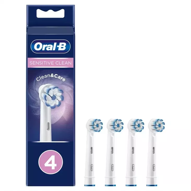 ORAL-B SENSITIVE CLEAN& CARE VAIHTOHARJA 4 KPL - Vaihtoharjat - 4210201325550 - 1