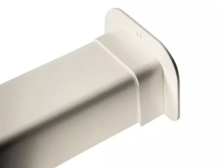 Asennuskotelon läpivienti kauluksella - Valkoiset ilmalämpöpumppu asennuskotelot - PM80 - 1