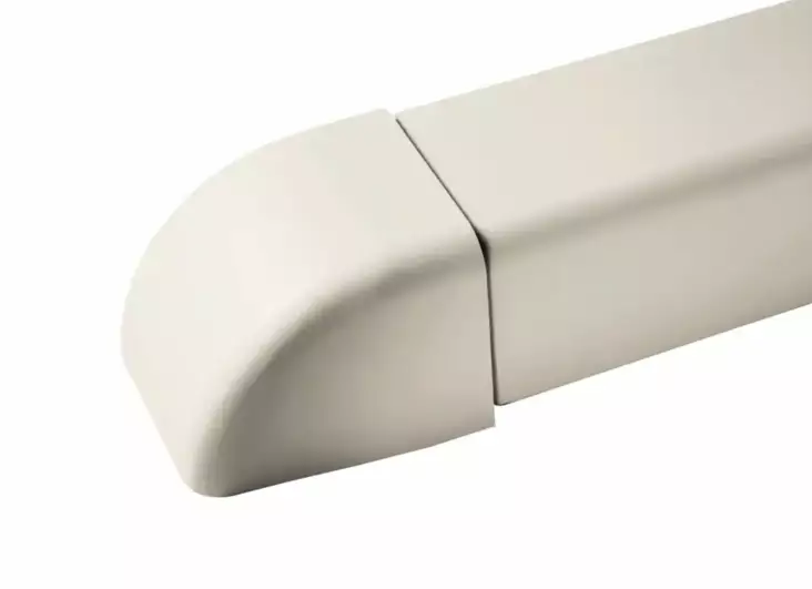 Asennuskotelon päätykappale - Valkoiset ilmalämpöpumppu asennuskotelot - TT80 - 1