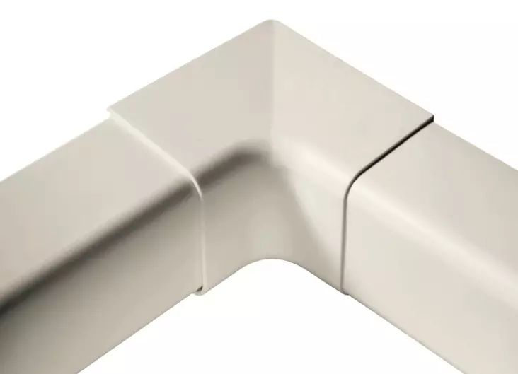 Asennuskotelon sisäkulma 90° - Valkoiset ilmalämpöpumppu asennuskotelot - AI80 - 1