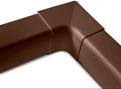 Asennuskotelon sisäkulma 90° - Ruskeat ilmalämpöpumppu asennuskotelot - RU-AI80 - 1