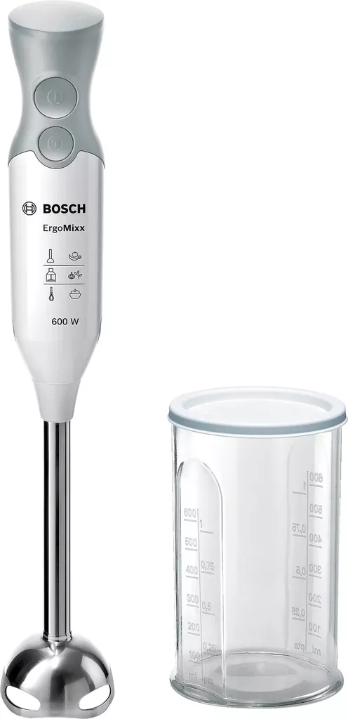BOSCH MSM66110 ERGOMIXX SAUVASEKOITIN 600W VALKOINEN - Sauvasekoittimet ja tehosekoittimet - 4242002678160 - 1