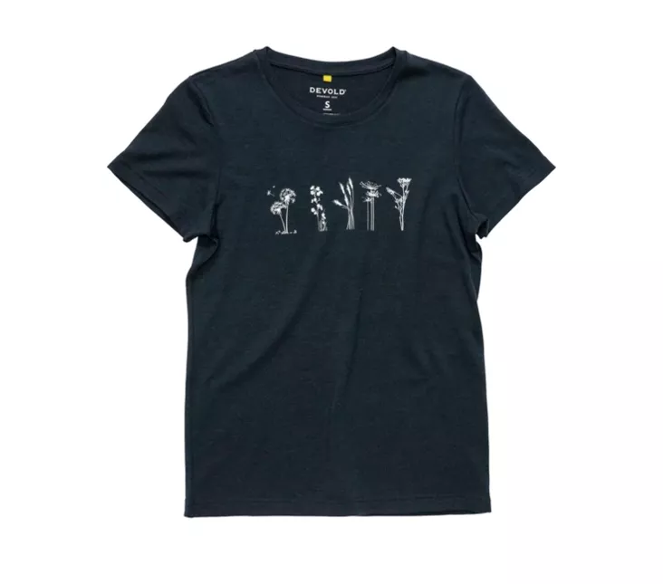 Devold Classics Flowers Merino Tee - Naisten väli- ja alusasut - GO180290 - 1