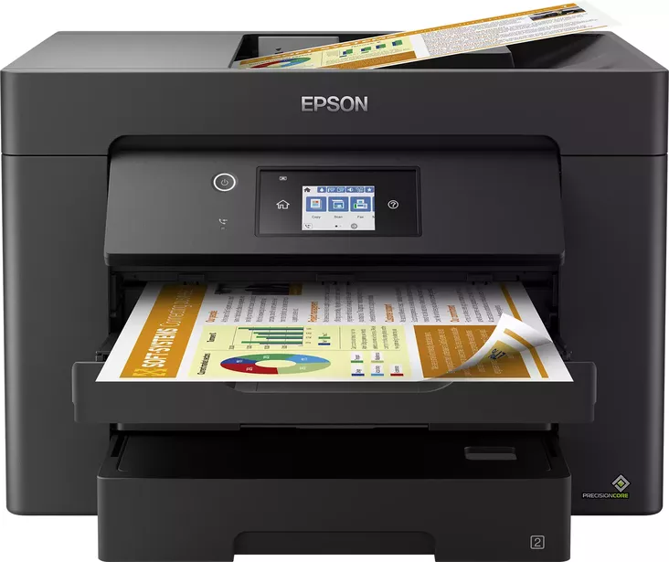 EPSON WORKFORCE WF-7830DTWF MONITOIMITULOSTIN - Mustesuihku - 8715946668420 - 1