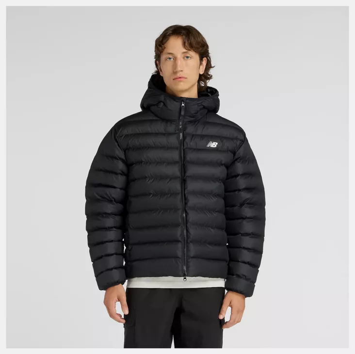 New Balance Sport ESS Hooded Puffer JKT - Miesten toppatakit - MO53500 - 1