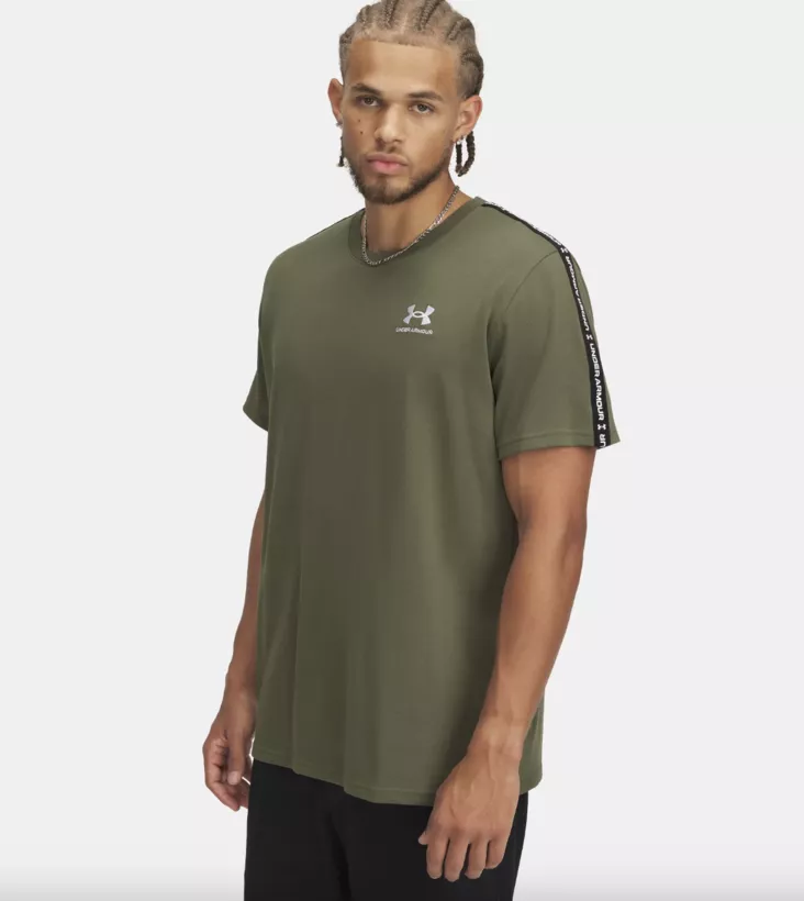 Under Armour Icon Hwt Tee Taping - Miesten T-paidat - 1390300 - 1