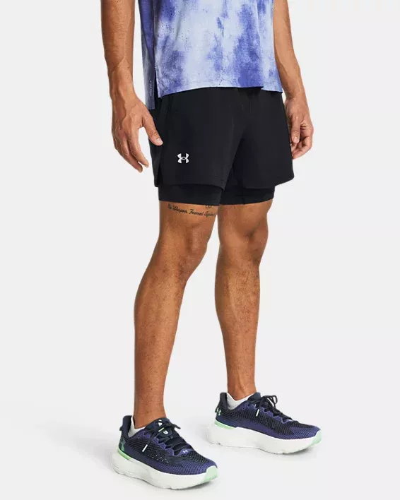 Under Armour Launch 5" 2-in-1 Shorts - Miesten shortsit - 1382640 - 1
