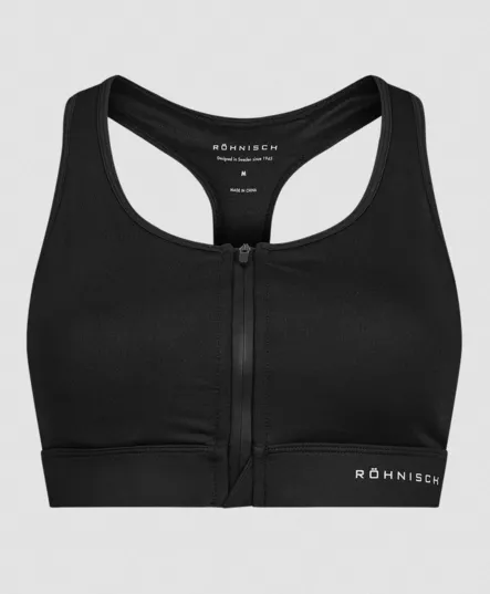 Röhnisch Essential Zip Sportsbra - Naisten urheiluliivit - 112040_0001 - 1