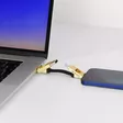 ROLLING SQUARE InCharge 6, USB-C/Lightning/Micro USB, 6 cm, gold - Kaapelit ja laturit - 7640170469431 - 4