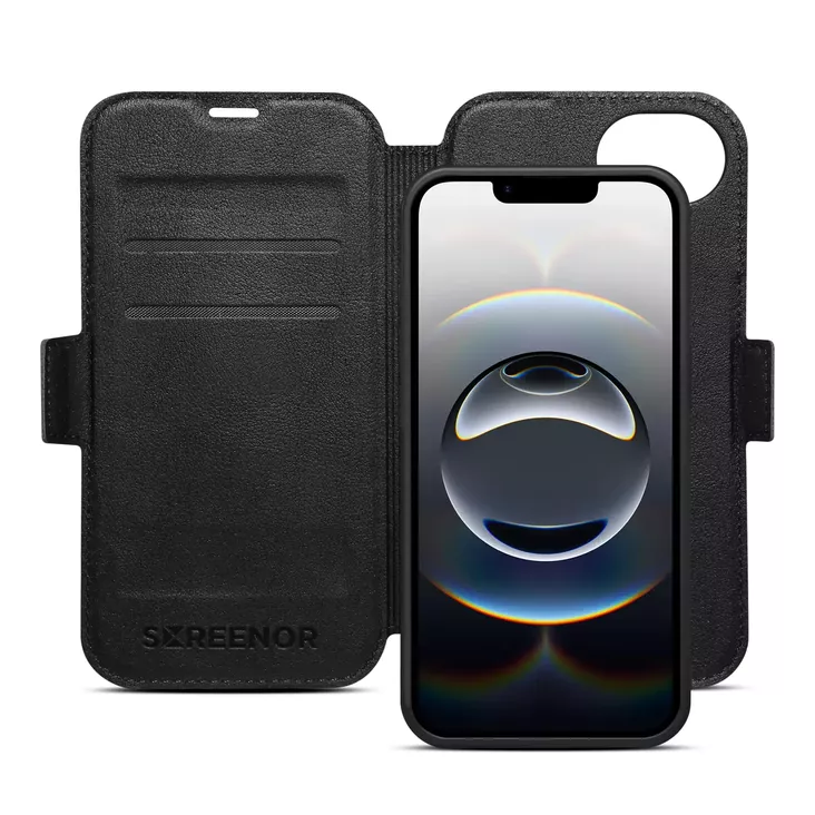 SCREENOR FIRST 2IN1 IPHONE 16E MAGSAFE MUSTA - Suojakuoret, laukut ja kotelot - 6438327301601 - 1