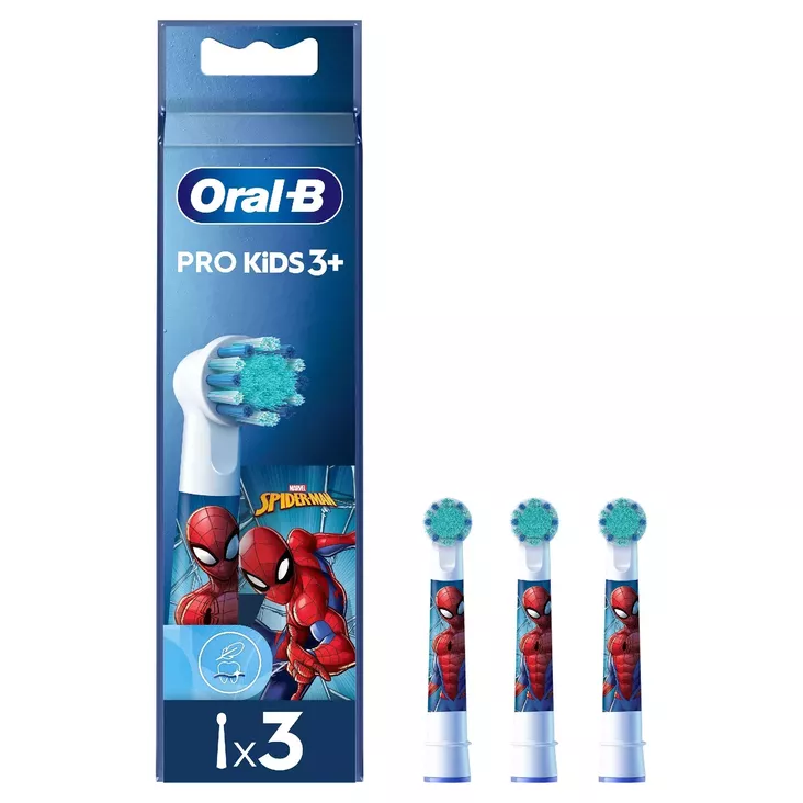 ORAL-B KIDS SPIDERMAN VAIHTOHARJA 3 KPL - Vaihtoharjat - 8006540805091 - 1