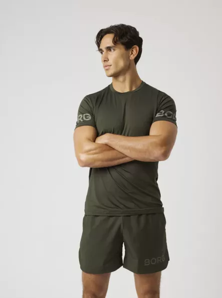 Björn Borg Borg T-shirt - Miesten treenipaidat - 10003946_GN002 - 2