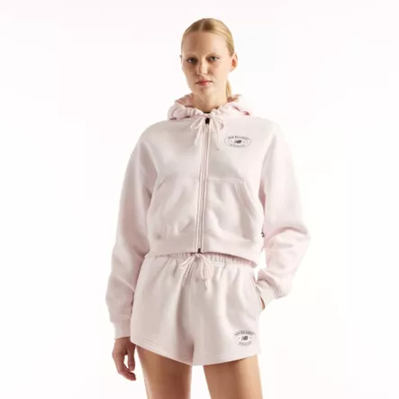 New Balance Reimagined Fleece Fullzip - Naisten paidat - WJ62C4N2 - 1