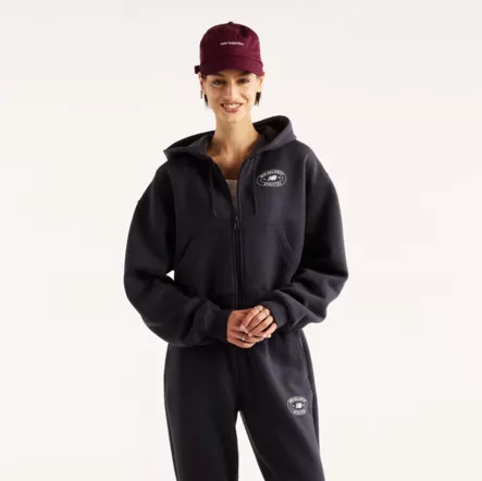 New Balance Reimagined Fleece Fullzip - Naisten paidat - WJ62C4N2 - 2