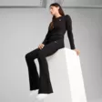 Puma Ess High Waist Flared Leggings - Naisten juoksu- ja treenitrikoot - 631542 - 1