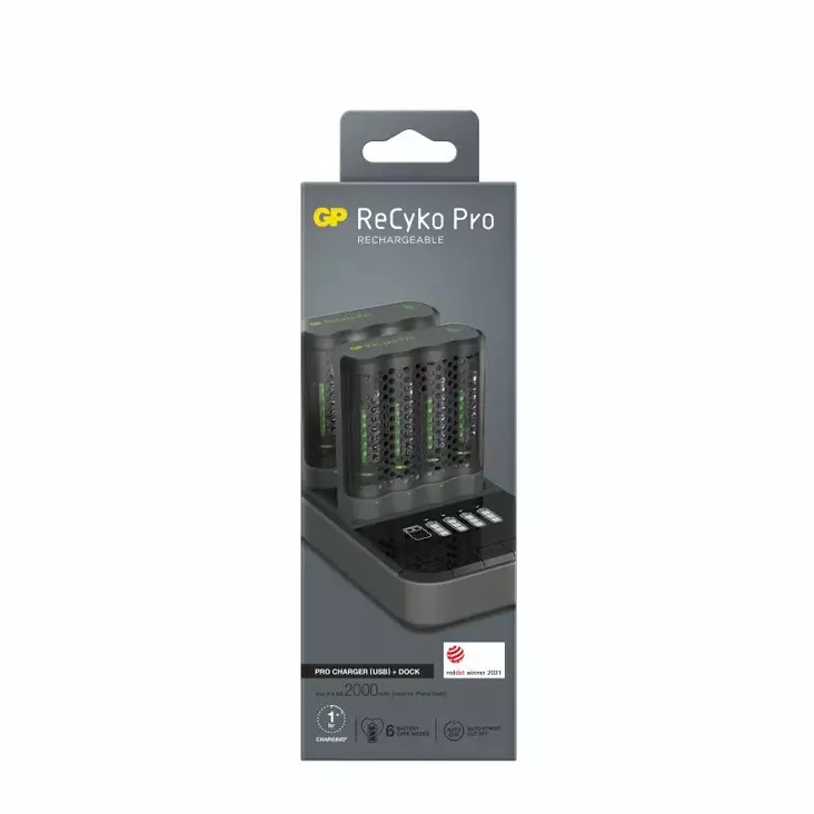 RECYKO PRO PHOTOFLASH LATAUSASEMA USB 8XAA AKKU 2000mAh - Muut tarvikkeet - 4891199199042 - 1