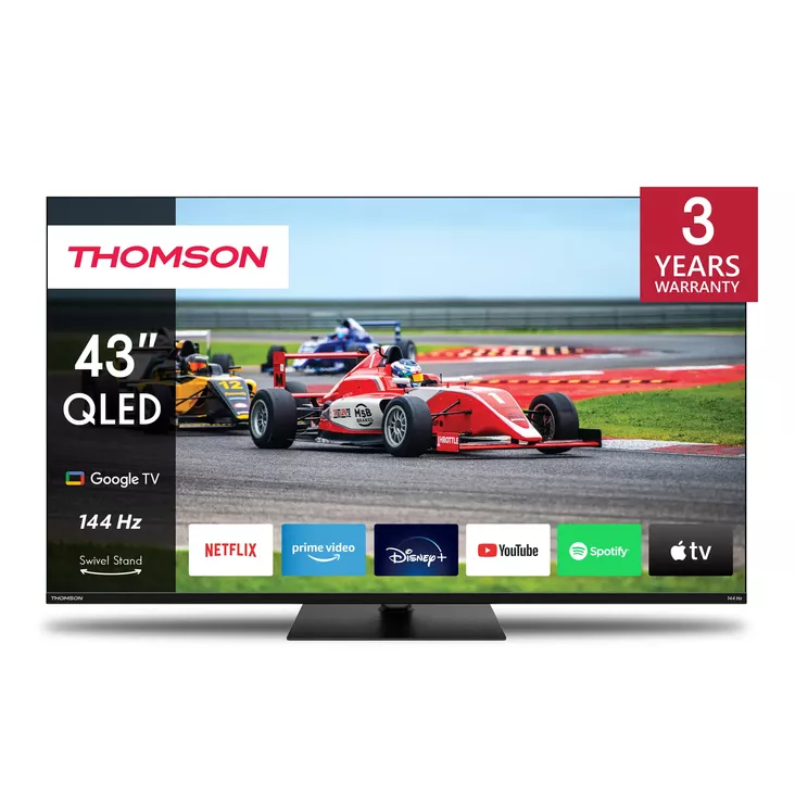 THOMSON 43QG7C14 43" 4K QLED-TV 144HZ - 40-50 tuumaiset televisiot - 9120106662092 - 1