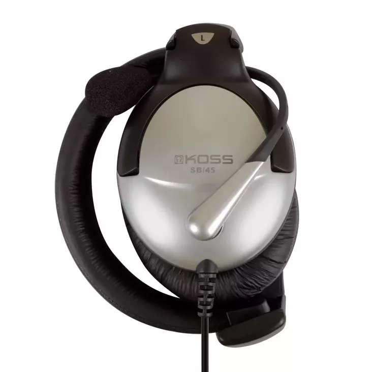 KOSS SB45 USB OVER-EAR KUULOKE MIKROFONILLA MUSTA/HOPEA - Langalliset kuulokkeet - 212991782012 - 1