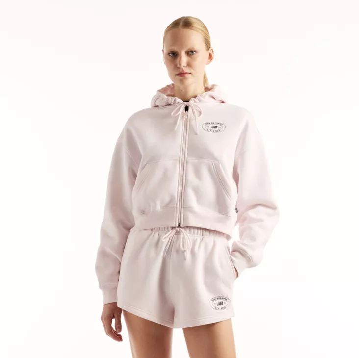 New Balance Reimagined Fleece Fullzip - Naisten paidat - WJ62C4N2 - 1