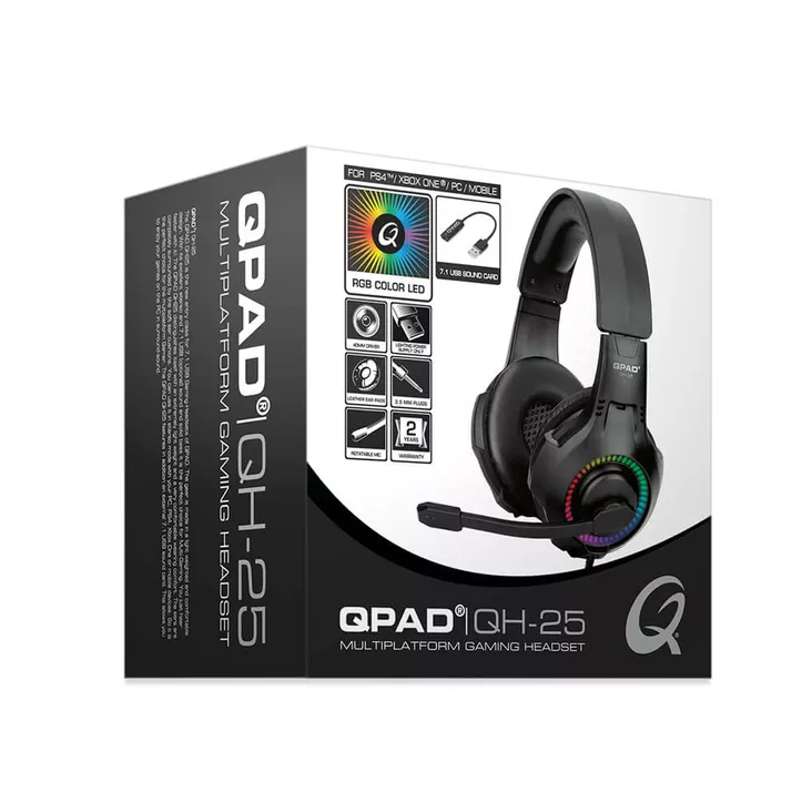 QPAD Gaming Headset QH25 - Pelikuulokkeet - 4715109798142 - 1