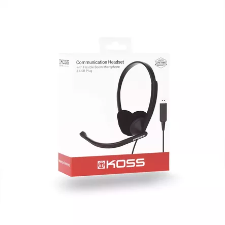 KOSS CS200 USB ON-EAR KUULOKE MUSTA - Langalliset kuulokkeet - 21299194393 - 1