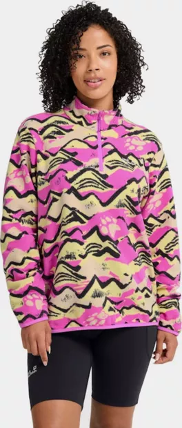 Jack Wolfskin Paw Era 100 print hz - Naisten fleece- ja villapaidat - A65983 - 1