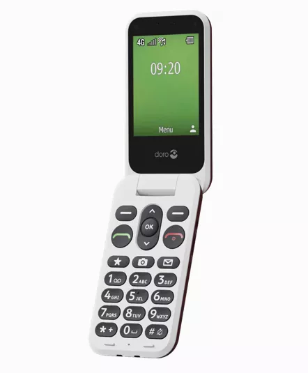Doro Leva E21, Red/White - Matkapuhelimet - 7322460089993 - 1