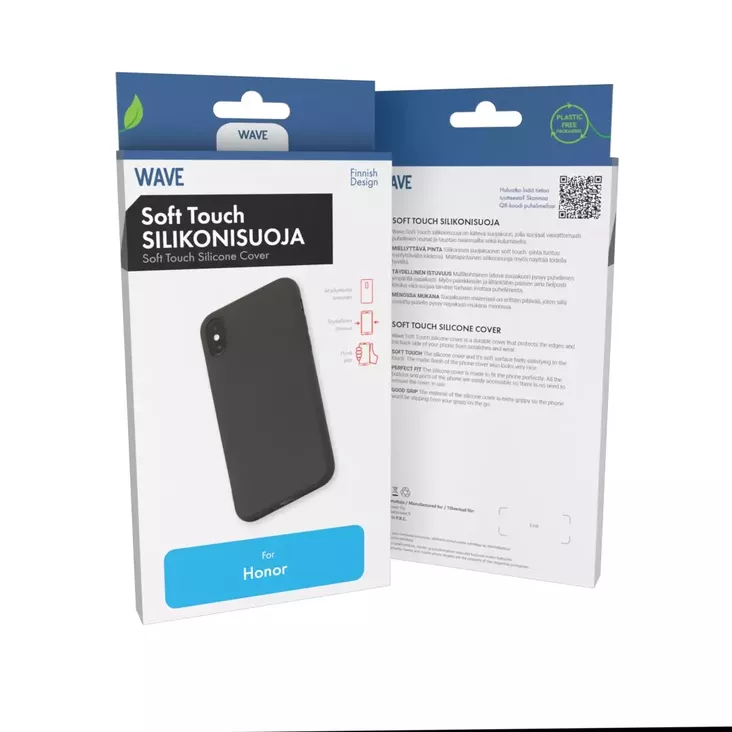 WAVE HONOR MAGIC7 LITE 5G SOFT TOUCH SILIKONISUOJA MUSTA - Suojakuoret, laukut ja kotelot - 6418312175233 - 1