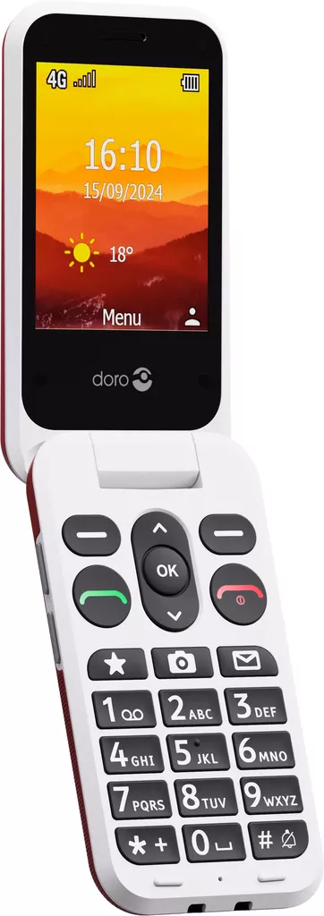 DORO LEVA L21 4G MATKAPUHELIN RED - Matkapuhelimet - 7322460087593 - 1