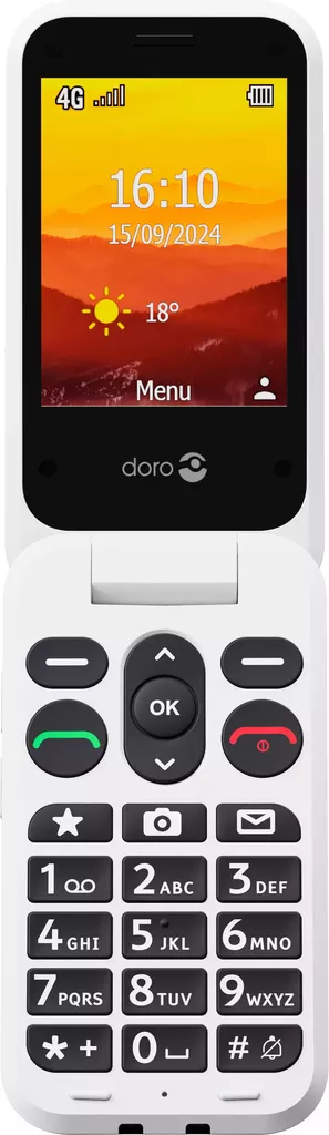 DORO LEVA L31 4G MATKAPUHELIN RED/WHITE - Matkapuhelimet - 7322460087623 - 1