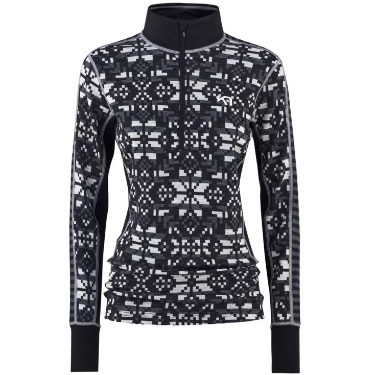 Kari Traa Else Half Zip Merinovilla - Naisten väli- ja alusasut - 622913 - 1