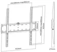 DELTACO ARM1100 NÄYTÖN SEINÄKIINNIKE 32-55" - TV-Telineet - 7333048042804 - 6
