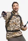 Jack Wolfskin Paw Era 100 Print Hz - Miesten fleece- ja villapaidat - A65984 - 3