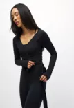 Röhnisch Smoothflex Wrap Top - Naisten treenipaidat - 001084 - 1