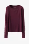 Röhnisch Team logo Long Sleeve - Naisten treenipaidat - 112014_X094 - 1