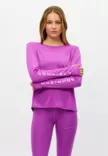 Röhnisch Team logo Long Sleeve - Naisten treenipaidat - 112014_X094 - 3