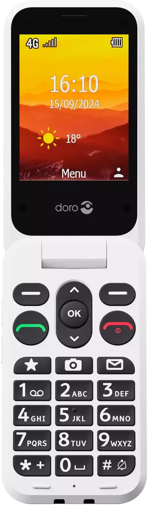 DORO LEVA L31 4G MATKAPUHELIN GRAPHITE/WHITE - Matkapuhelimet - 7322460087494 - 1