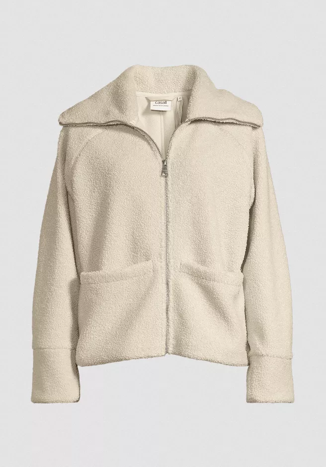 Casall Sherpa Short Zip Jacket - Naisten fleece- ja villapaidat - 25200681004 - 1