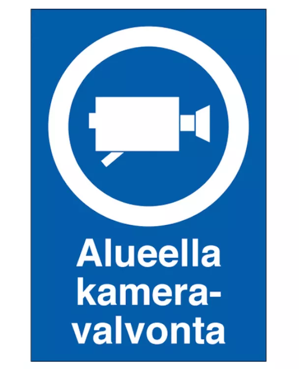 Kameravalvonta kyltti 20x30cm - Valvontakamerat - 6420611521314 - 1