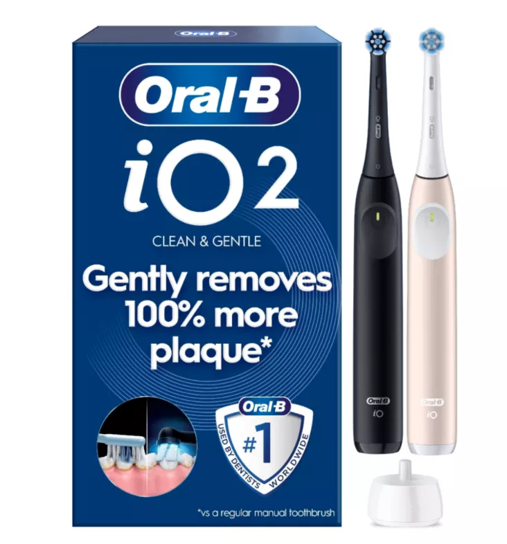 Oral-B iO2 Duo 2 sähköhammasharjaa + kotelo - Sähköhammasharjat - 8006530016704 - 1