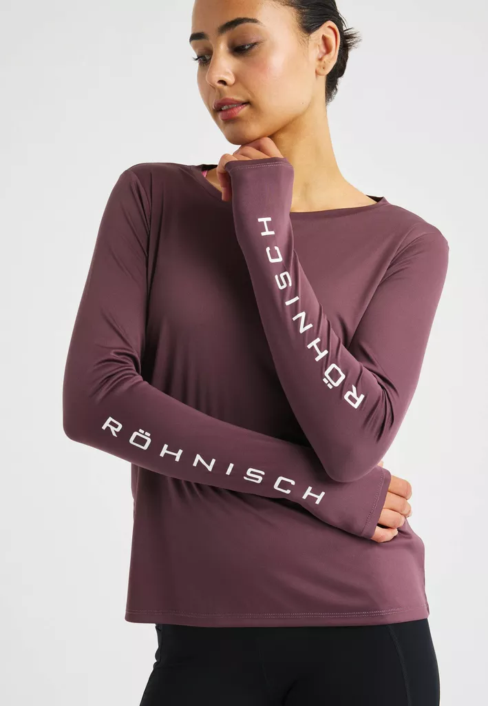 Röhnisch Team logo Long Sleeve - Naisten treenipaidat - 112014 - 1