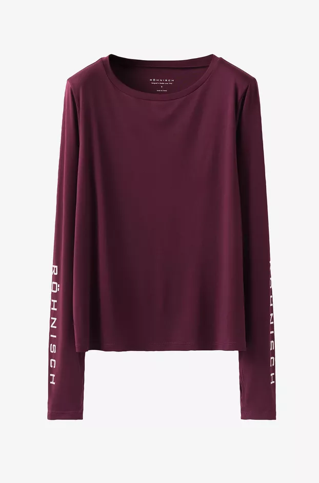 Röhnisch Team logo Long Sleeve - Naisten treenipaidat - 112014_X094 - 1