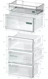 SIEMENS KG39N2ICF JÄÄKAAPPIPAKASTIN - Jääkaappipakastimet - 4242003896365 - 3