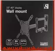 DELTACO ARM-459 SEINÄKIINNIKE 15-40" - TV-Telineet - 7333048008435 - 2