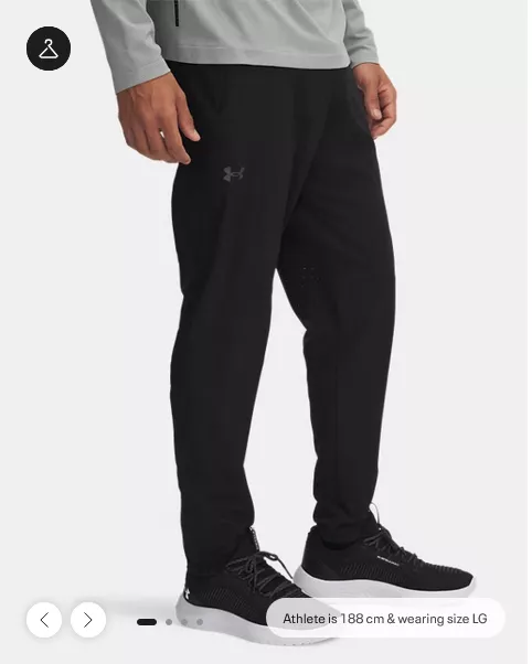 Under Armour Vanish woven tapered pants - Miesten juoksu- ja treenihousut - 1390055 - 1