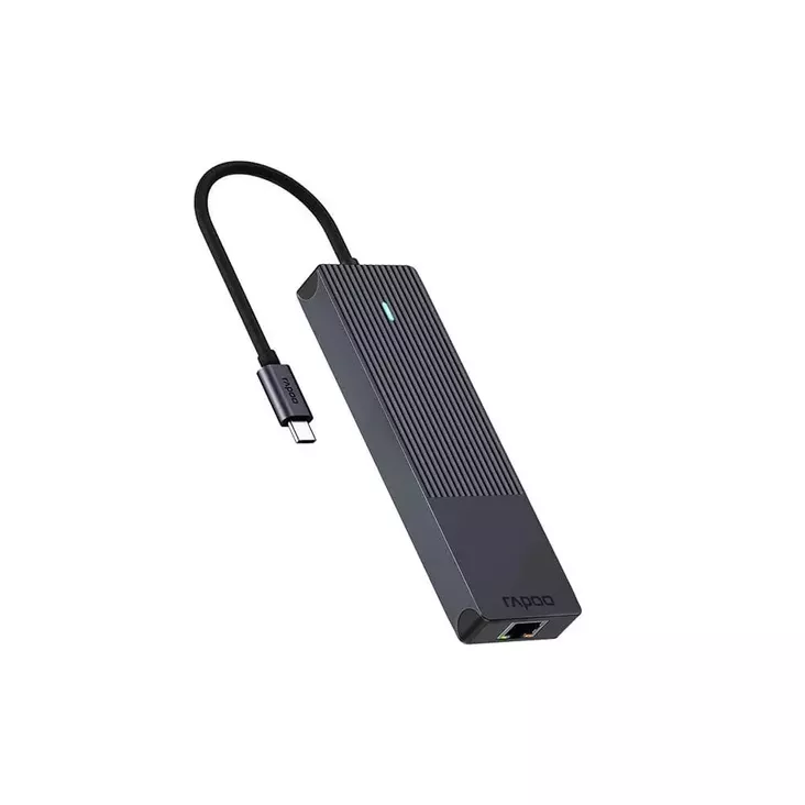 RAPOO UCM-2002 6-IN-1 USB-C -TELAKKA - Kaapelit ja adapterit - 6940056114105 - 1